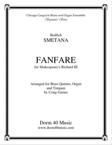 Fanfare, for Shakespeare's Richard III (for Brass Quintet and Organ)
