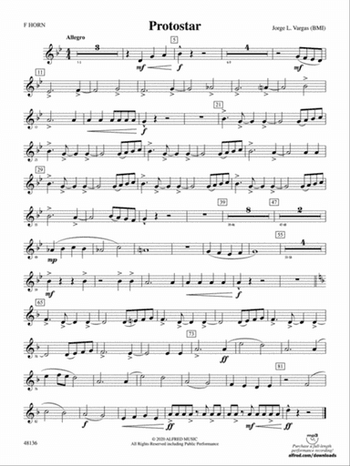 Protostar: 1st F Horn