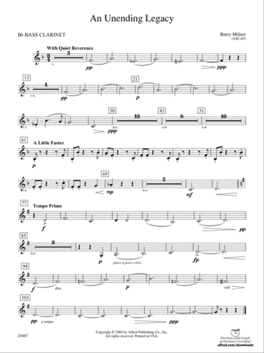 An Unending Legacy: B-flat Bass Clarinet