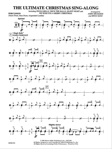 The Ultimate Christmas Sing-Along: 1st Percussion