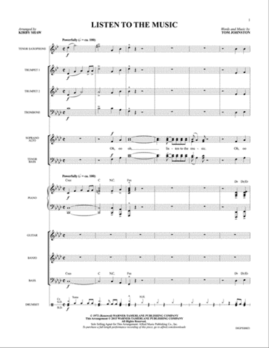 Listen to the Music: Score