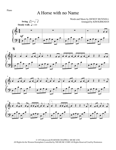 A Horse With No Name