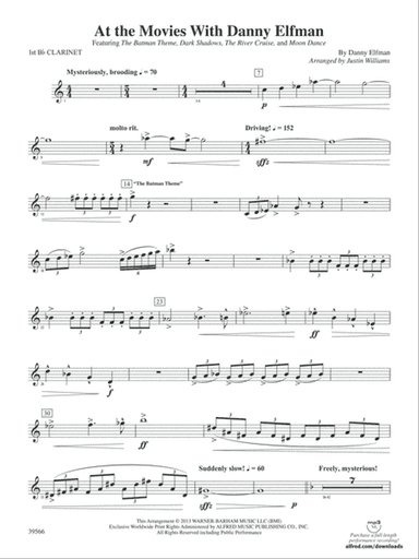 At the Movies with Danny Elfman: 1st B-flat Clarinet