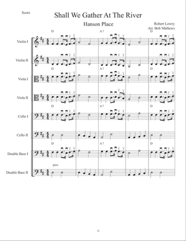Shall We Gather At The River for Strings