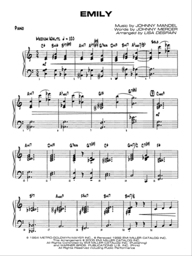 Emily: Piano Accompaniment