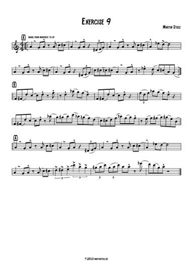 Jazz Exercise 9 Alto Saxophone