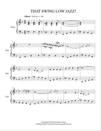 That Swing Low Jazz!