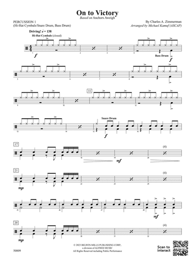 On to Victory: 1st Percussion