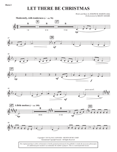 Let There Be Christmas (Full Orchestra) - F Horn 2