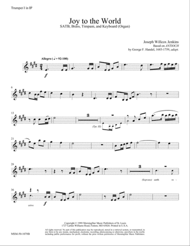 Joy to the World (Downloadable Instrumental Parts)