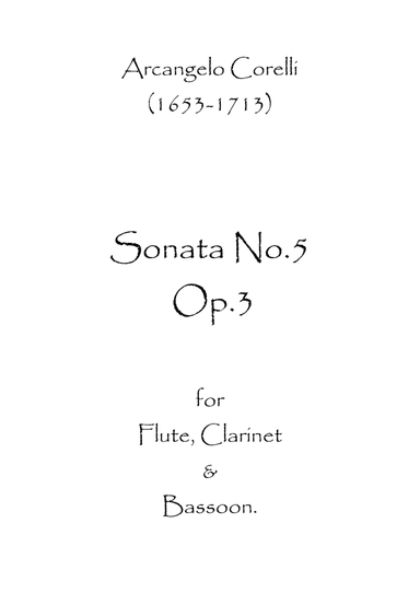 Sonata No.5 Op.3