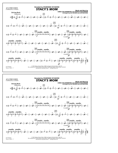Stacy's Mom (arr. Les Hicken and Jay Bocook) - Aux Percussion