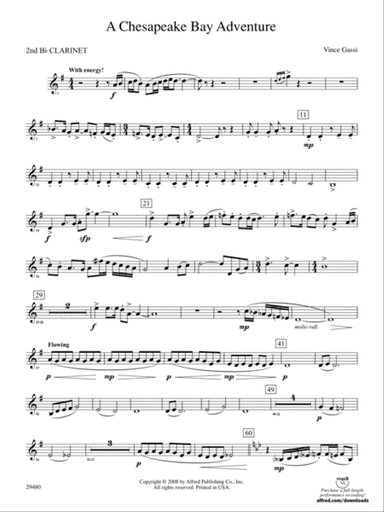 A Chesapeake Bay Adventure: 2nd B-flat Clarinet