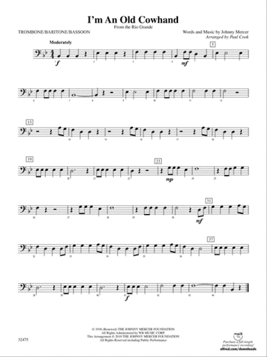 I'm an Old Cowhand (from the Rio Grande): 1st Trombone