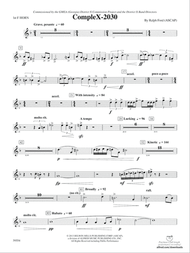 CompleX-2030: 1st F Horn