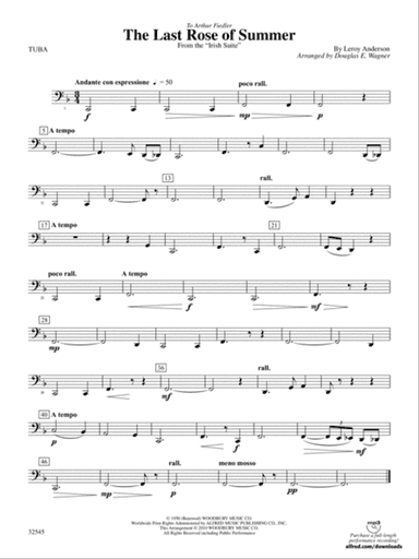 The Last Rose of Summer (from the Irish Suite): Tuba