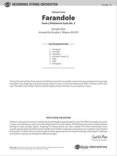 Themes from Farandole: Score