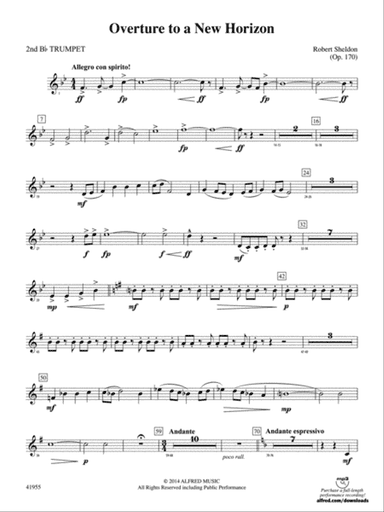 Overture to a New Horizon: 2nd B-flat Trumpet