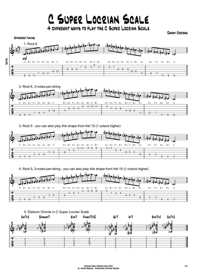 C Super Locrian Scale (4 Ways to Play)