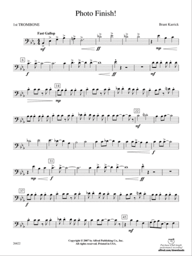 Photo Finish!: 1st Trombone