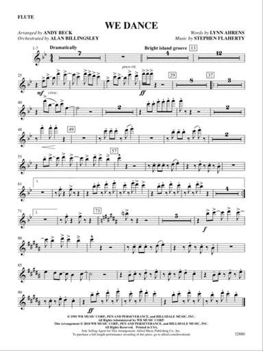 We Dance (from the musical Once on This Island): Flute