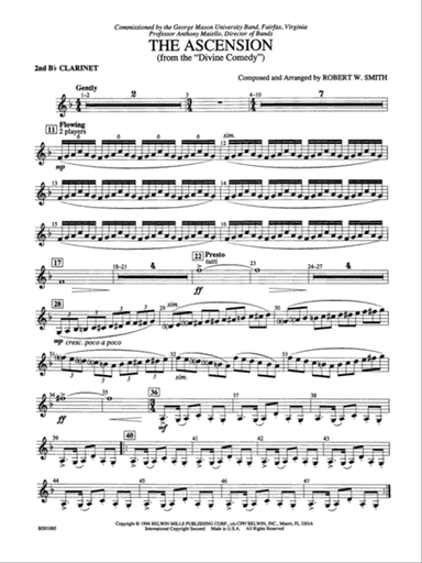The Ascension (from The Divine Comedy): 2nd B-flat Clarinet