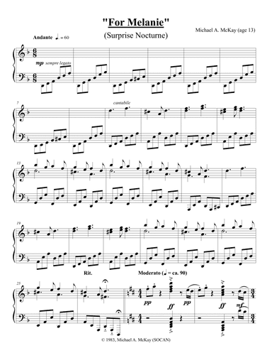 For Melanie (Surprise Nocturne)