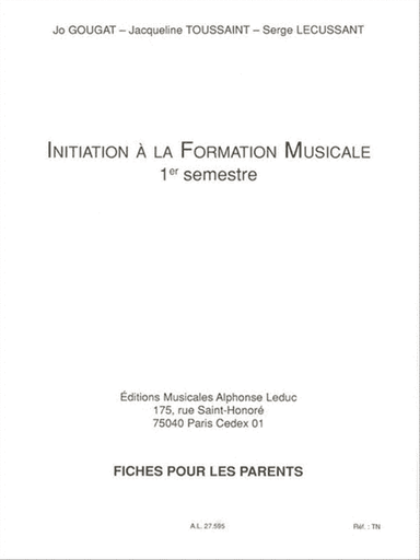 Initiation To Musical Studies (1)