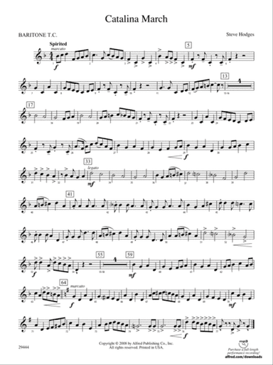 Catalina March: Baritone T.C.