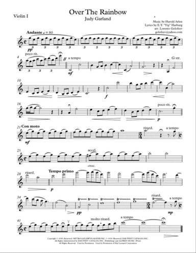 Over The Rainbow (from The Wizard Of Oz)