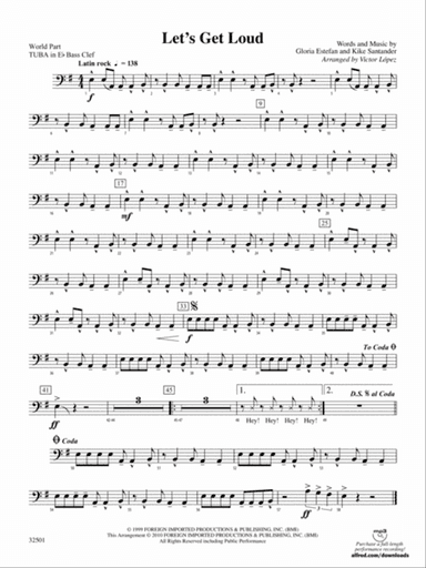 Let's Get Loud: (wp) E-flat Tuba B.C.