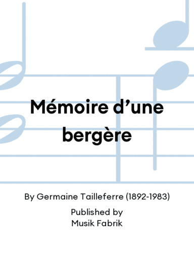Mémoire d’une bergère