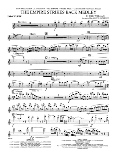 The Empire Strikes Back Medley: 2nd Flute