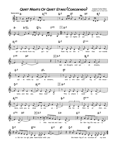 Quiet Nights Of Quiet Stars (Corcovado)