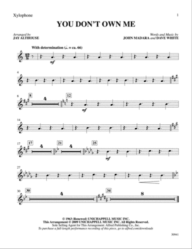 You Don't Own Me: Xylophone