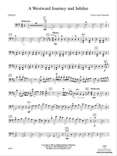 A Westward Journey and Jubilee: Cello