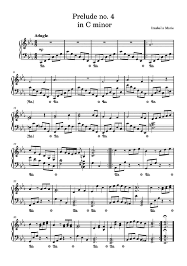 Prelude no. 4 in C minor