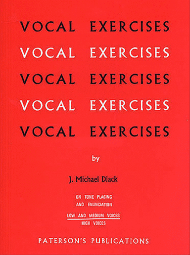 Vocal Exercises On Tone Placing and Enunciation