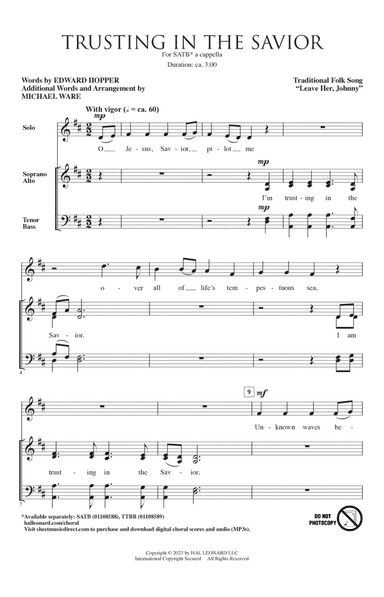 Trusting In The Savior