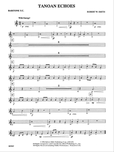 Tanoan Echoes: Baritone T.C.