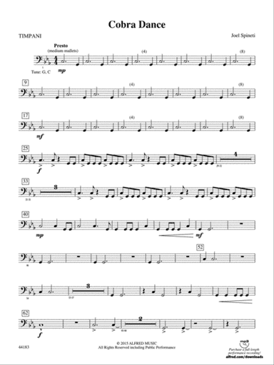 Cobra Dance: Timpani