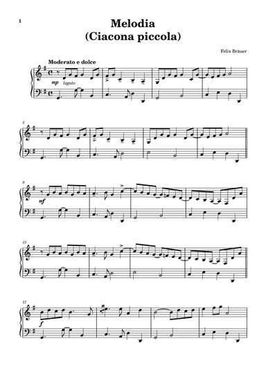 Melodia (Ciacona piccola)