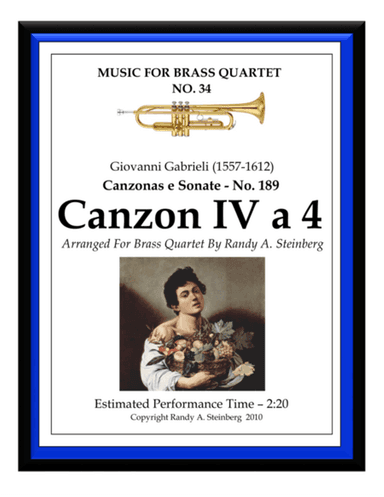 Canzon IV a 4 - No. 189