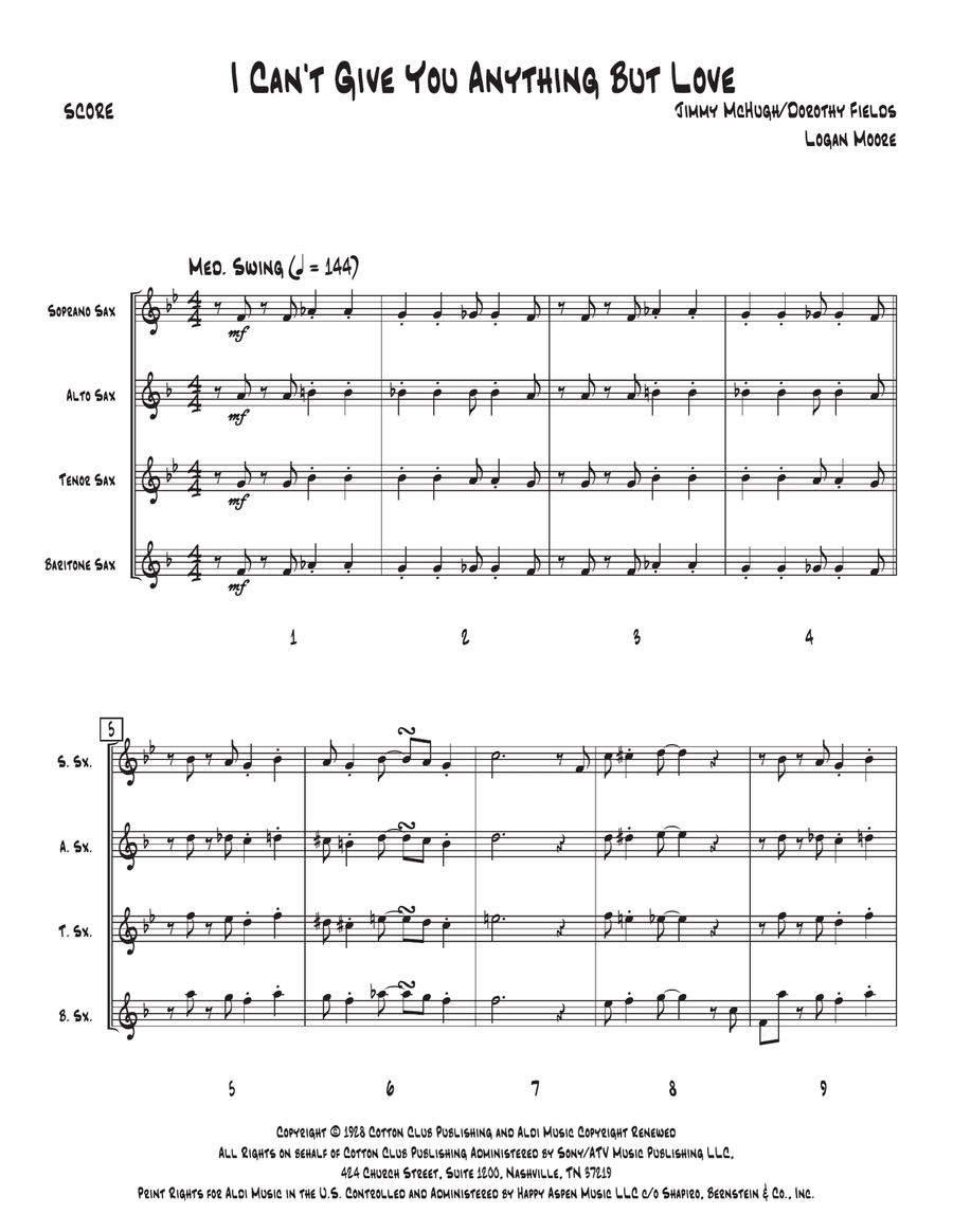 I Can't Give You Anything But Love