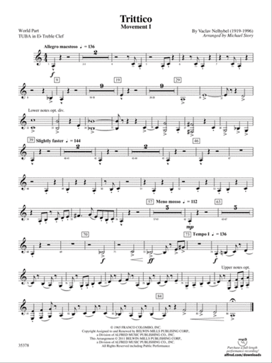Trittico: (wp) E-flat Tuba T.C.