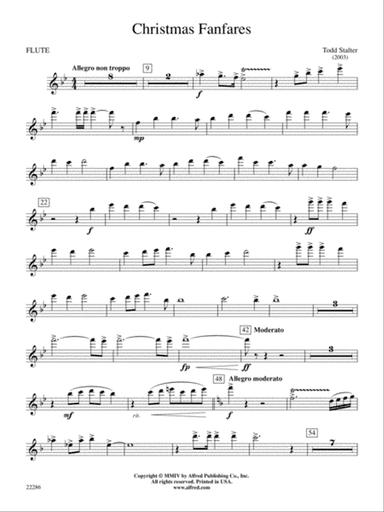 Christmas Fanfares: Flute