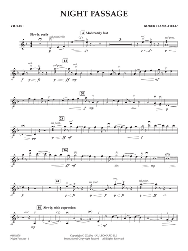 Night Passage - Violin 1