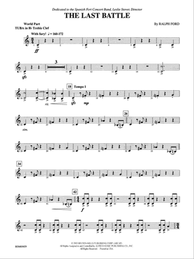 The Last Battle: (wp) B-flat Tuba T.C.
