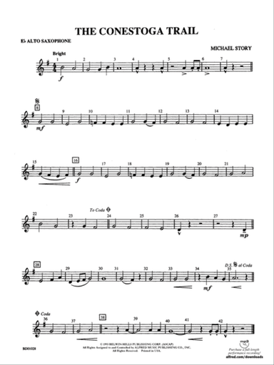 The Conestoga Trail: E-flat Alto Saxophone