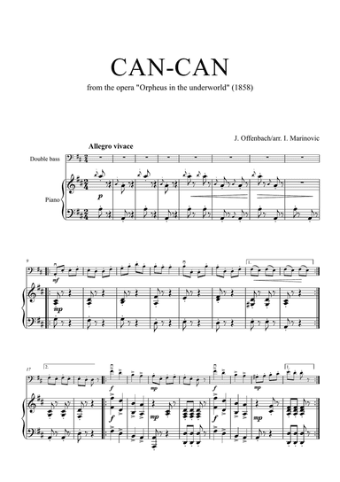 Can-can for double bass